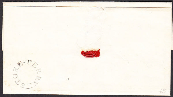 92019 - NORFOLK. 1835 letter Wereham Hall to Wymondham dat...