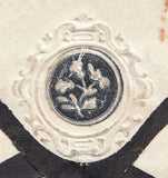 92038 - 1848 SUSSEX/WAFER SEAL. 1848 mourning envelope Hastings...
