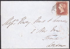 92077 - 1849 SUSSEX/LEWES '451' NUMERAL.. Part wrapper Lewes to London wi...