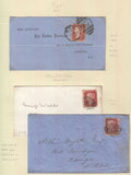 92097 - SUSSEX/RYE CANCELLATIONS. Group of 9 pieces/envelopes and 87 sta...