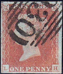 92136 - PL.72 (LH)(SG8). Fine used 1846 1d pl.72 lettered ...