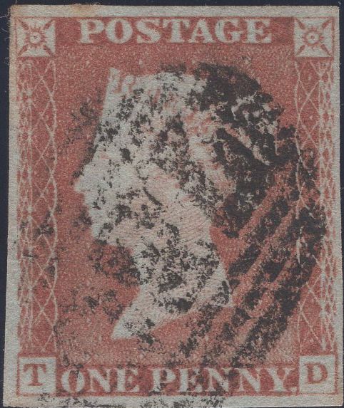 92153 - 1846 1D PL.72 (TD)(SG9)/MISSING IMPRIMATUR LETTERING. Good