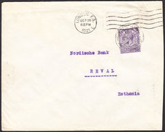 92197 - 1921 MAIL LONDON TO ESTONIA. Envelope London to Reval, Es...