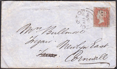 92345 - PL.13 (MF)(SPEC C6) ON COVER. 1856 envelope (some ...