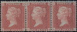 92347 - 1855 DIE 2 1D PL.16 (GG GH GI)(SPEC C6) MINT STRIP OF THREE. A g...