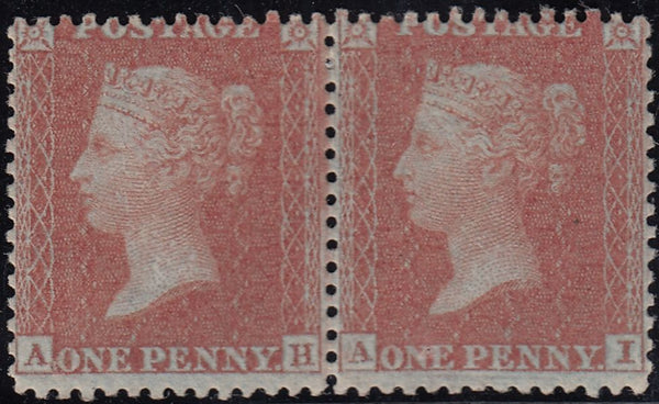 92348 - PL.17 (AH AI)(SPEC C6) MINT PAIR. A very fine 1855...