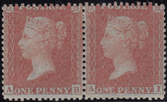 92348 - PL.17 (AH AI)(SPEC C6) MINT PAIR. A very fine 1855...