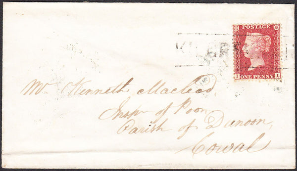 92453 - 'KILCRENNAN' TYPE III SCOTS LOCAL ON COVER(CO. ARGYLL PARENT POST OFFICE INVERARY)/PL.37 (IL...