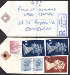 92487 - BANKERS' SPECIAL PACKET. 1984 parcel tag addressed...