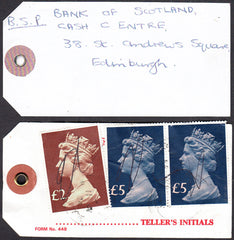 92495 - BANKERS' SPECIAL PACKET. 1984 parcel tag addressed...