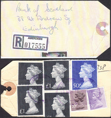 92547 - BANKERS' SPECIAL PACKET. 1976 parcel tag addressed...
