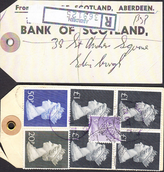 92549 - BANKERS' SPECIAL PACKET. 1975 parcel tag addressed...