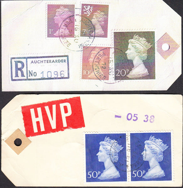 92560 - HIGH VALUE PACKET. 1972 unaddressed parcel tag wit...
