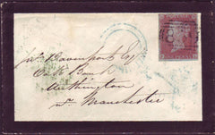 92629 - PL.157 (PL)(SG8) ON COVER. 1853 mourning envelope ...