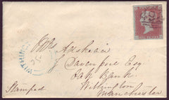 92633 - PL.95 (JI)(SG8)/MANCHESTER 'CHEETHAM HILL' UDC. 1850 envelope used loc...