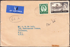 93017 - 1962 envelope (slight faults at right) Southampton...