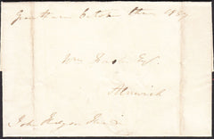 93068 - LINCS. 1837 wrapper sent free mail Grantham to Aln...