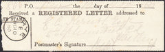 93183 - 1880 SUSSEX/REGISTRATION RECEIPT. 1880 receipt concerni...