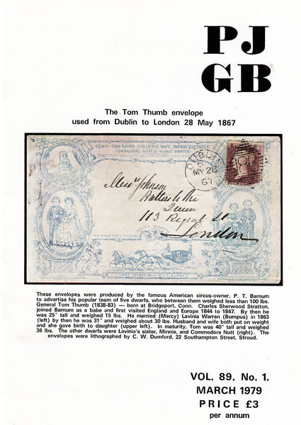 93459 - THE PHILATELIC JOURNAL OF GREAT BRITAIN. Vol.89. N...