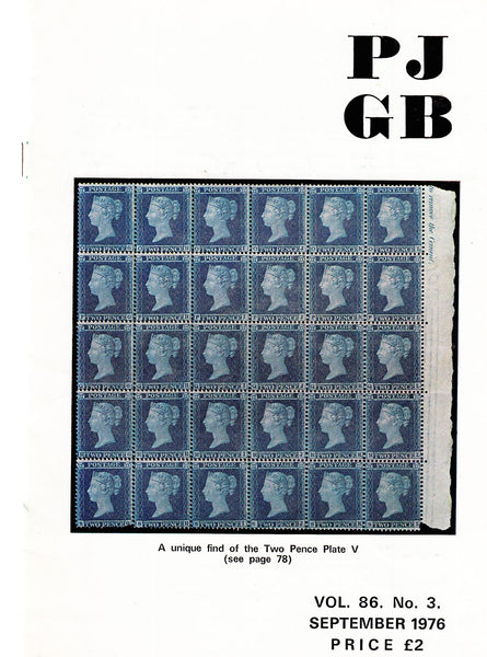 93461 - THE PHILATELIC JOURNAL OF GREAT BRITAIN. Vol.86. N...