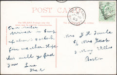 93605 - NORFOLK. 1905 post card of Yarmouth to Boston with...