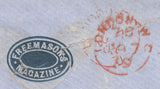 93612 - 1859 FREEMASONRY.  Envelope used locally in London ...