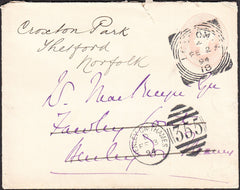 93661 - OXON. 1894 1d pink envelope London to Henley on Th...