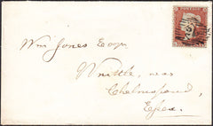 93663 - PL.189 (SF)(SG17) ON COVER. 1854 envelope London t...