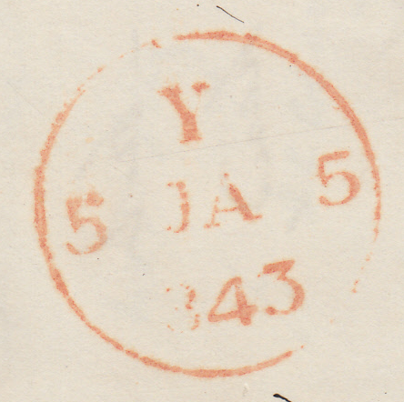 93705 - PL.28 (OC)(SG8) ON COVER/NORFOLK. 1843 entire from...