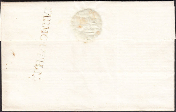 93720 - 1793 NORFOLK'YARMOUTH.N' HAND STAMP (NK 502). Letter Yarmouth to Norwich dated 22n...