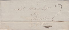 93726 - 1838 BERKS/'BRACKNELL' UDC (BR65). Letter Bracknell to Bagshot dated ...