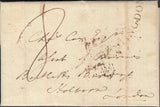 93731 - 1795 HUNTS/'HUNTINGDON' CONCAVE HAND STAMP (HN39). Letter Godmanchester to Holborn dated ...