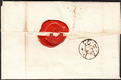 93731 - 1795 HUNTS/'HUNTINGDON' CONCAVE HAND STAMP (HN39). Letter Godmanchester to Holborn dated ...