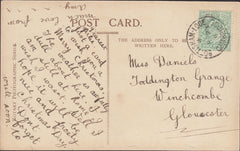 93865 - CAMBS. 1911 post card Cambridge to Winchcombe, Glo...