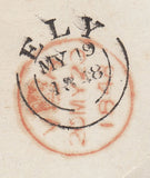 93933 - 1848 CAMBS/'275' NUMERAL OF ELY ON COVER. Wrapper Ely to London with fine four ...