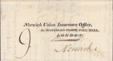 93944 - 1823 CAMBS/'ELY 68' MILEAGE MARK (CB107). Fine Health Questionnaire Ely to Norwich da...
