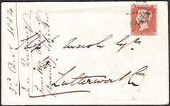 94193 - PL.188 (RD)(SG17) ON COVER. 1854 envelope (contemp...