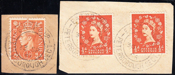 94446 - RAILWAYS. Small piece with KGVI ½d (SG503) cancell...