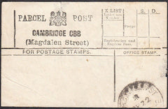 94457 - PARCEL POST LABEL/CAMBS. Undated label CAMBRIDGE C...