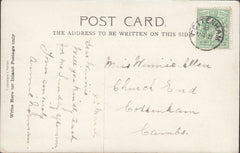 94466 - CAMBS. 1907 post card used locally in Cottenham wi...