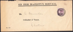 94481 - 1900 I.R.OFFICIAL (SG03) ON COVER CAMBRIDGE TO CHATTERIS. Large envelope (222x98) "ON HER...