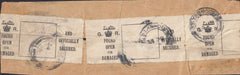 94490 - 1926 RESEALING LABELS. Small piece (168x52) with three "G C...
