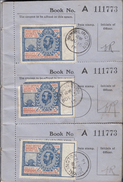 94591 - 1914 POST OFFICE SAVINGS/CAMBS. Post Office Savings Ban...