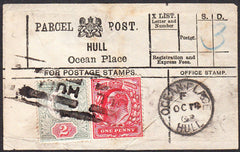 94707 - PARCEL POST LABEL/YORKS. 1903 label, slight soilin...