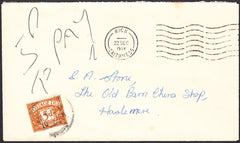 94783 - 1964 UNPAID MAIL. Envelope Wick to Haslemere, post...
