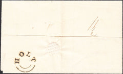 94830 - NORFOLK. 1833 wrapper Holt to Fakenham dated 12th ...