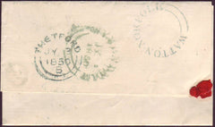 94832 - NORFOLK. 1850 letter Watton to Wymondham (stamp re...