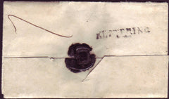 94852 - 1835 NORTHANTS/'KETTERING' HAND STAMP (NN97). Letter Kettering to Church Brampto...
