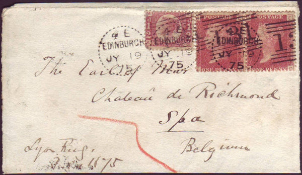 94875 - EDINBURGH DOTTED CIRCLE (RA10). 1875 front Edinbur...