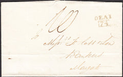 94932 - KENT. 1808 wrapper Deal to Margate dated October 1...